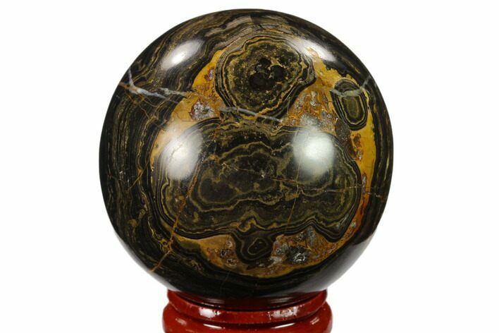Polished Stromatolite (Greysonia) Sphere - Bolivia #134717